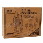 EK-SDIY04-R Solar DIY 3D Robot Style Wooden Jigsaw Puzzles Toy - Wooden