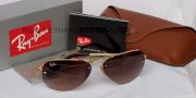 RAYBAN 3449 Avaitor Large GOLD Brown Gradient RB 3449 001/13