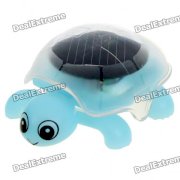 Solar Powered Crawling Tortoise Educational Toy - Light Blue