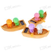 Solar Powered Boat Rowing Nohohon Couples Mini Toys (3-Pack)