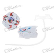 Swirl Fighter Plastic Spinning Top/Gyro - White