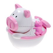 Cute Solar Powered Swinging Piggy Desktop Decoration