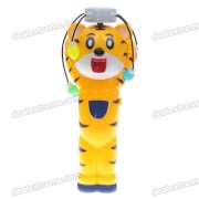 Cute Tiger Shaped Windmill with Four-Color Light + Music Effects (3*AA)