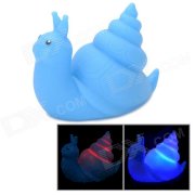 Funny Floating Snail Bath Bathing Toy w/ Colorful Light Effect - Blue (2 x LR626)