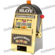 Mini Slot Machine Coin Bank Toy Set (2 x AA)
