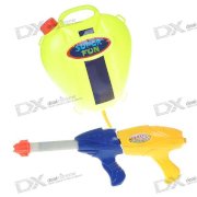 Double Shooter Water Gun with Water Container Backpack