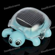 Solar Powered Crawling Tortoise Educational Toy - Light Blue