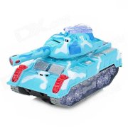 265 Armor Tiger Plastic Rotary Tank Toy for Kids - Blue (3 x AA)