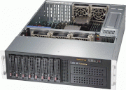 Server Supermicro SuperServer 6037R-72RFT 3U Rackmount Barebone LGA 2011 DDR3 1600 (Intel Xeon E5-2600 series, RAM up to 512GB, HDD 8x 3.5" Hot-swap Drive Bays and 2x 5.25" Peripheral Drive Bays, 920W)