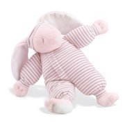 North American Bear Company Sleepyhead Bunny Pink, Pink Stripe, Medium