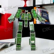 DIY 3D Metabots Paper Model - Trooper (Green)