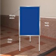 Bảng ghim văn phòng có khung chân, kích thước 1225x1800mm