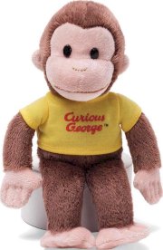 Gund Curious George with Yellow Shirt, 8" 