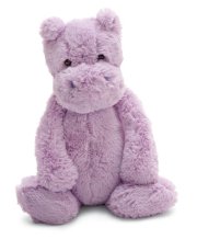 Jellycat Bashful Lilac Hippo, Medium - 12" 