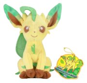 Takaratomy Pokemon N-48 Leafeon/Leafia Best Wishes 8.5" Plush Doll