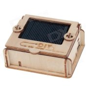 Sun Idea Solar EK-SDIY04-V Powered DIY 3D AA Battery Charger Style Wooden Puzzle Toy - Oyster White