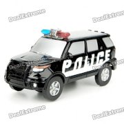 Solar Energy/Battery Power Police Car Educational Toy - Color Assorted