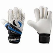 Sondico Midas Academy Goal Keeping Gloves Black/Wht/Cyan