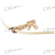 Charming Crystal Wooden Crossbow with Quiver and 3 Arrows