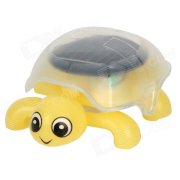 Mini Tortoise Style Solar Powered DIY Intelligence Toy - Yellow + Black