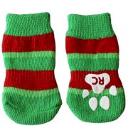 Christmas Stripe PAWKS Dog Socks