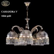 Đèn trần Art Glass Cassandra V White Gold