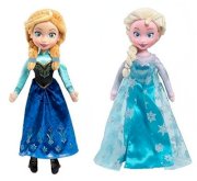 Disney Frozen 14" Doll Set of 2 Includes: Elsa & Anna