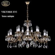 Đèn trần Art Glass Viktorie XVI Brass Antique