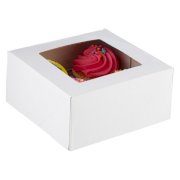 White Cupcake Treat Boxes