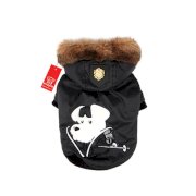 Alpine Skiing Dog Jacket by Puppia - Black