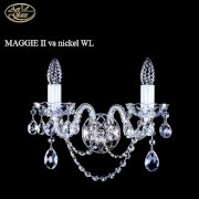 Đèn tường Art Glass Maggie II VA Nickel WL