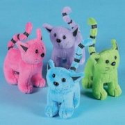 Assorted Plush Cats (1 dozen) - Bulk