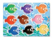 Colorful Fish Peg Puzzle - 9 Pieces