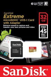 SanDisk 32GB microSDXC Extreme UHS-I (Class 10)