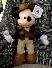 Disney Park Indiana Jones Mickey Mouse Plush Doll New