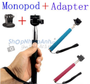 Đạo cụ chụp ảnh Combo monopod tự chụp - Gopro adapter tripod