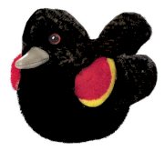 Red Winged Blackbird - Audubon Plush Bird (Authentic Bird Sound)