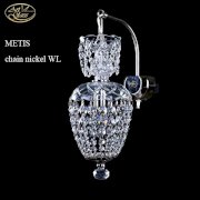 Đèn tường Art Glass Metis Chain Nickel WL