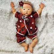 Best Seller, Asian Doll, Baby Mei , Chinese Baby Doll, 20-inch Vinyl, Weighted Body