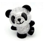 Thinkmax® 3d Crystal Jigsaw Puzzle - Black Panda Bear (With Light)