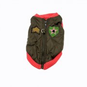 Bomber Dog Vest by Gooby - Pink Trim