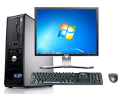 Dell Optilex 745 Pro (Intel Core 2 Duo E6300 1.86GHz, RAM 2GB, HDD 80GB, DVD-RW, VGA Onboard, PC DOS, không kèm theo màn hình)
