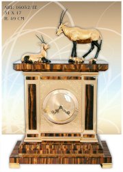Đồng hồ treo tường chế tác tại Italy-Big table clock tiger eye W/2 Oryx 16052