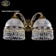 Đèn trần Art Glass Karat II Brass Antique