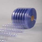 Màng nhựa PVC ngăn lạnh cản bụi màu xanh 200 mm (w) x 3.0 mm (T) x 50 m