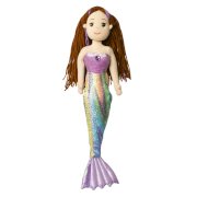 Mermaid Plush with Purple Fin