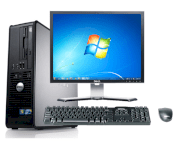 Dell optilex 755 Pro (Intel Core 2 Quad Q9400 2.66GHz, RAM 3GB, HDD 160GB, DVD-RW, VGA ATI, PC DOS, không kèm theo màn hình)