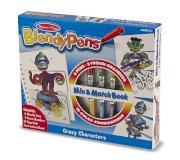 Blendy Pens Markers and Activity Book - Mix-and-Match Crazy Characters