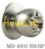 Ổ khóa tay nắm tròn Howard MD 4503 SN/SP