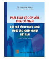 Pháp luật về góp vốn, mua cổ phần của nhà đầu tư nước ngoài trong các doanh nghiệp Việt Nam